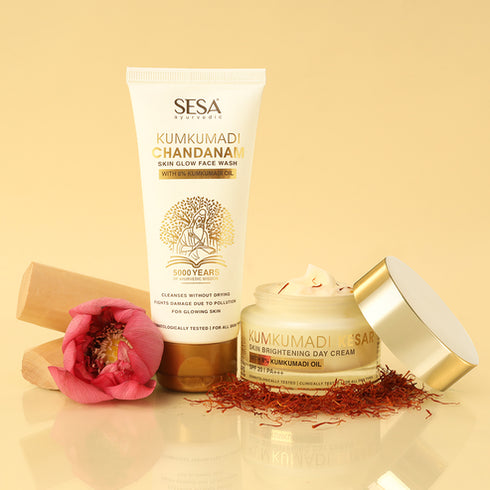 Sesa Glow Skin Routine Face Wash + Day Cream